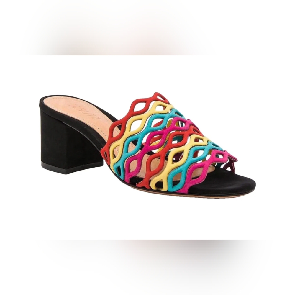 Schutz Leather Jovita Heel